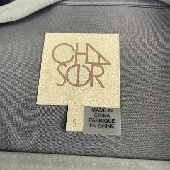 NWT Chaser Silky Shiny Gray Short Sleeve Beck Midi Shirt Dress Size Small - Picture 5 of 8